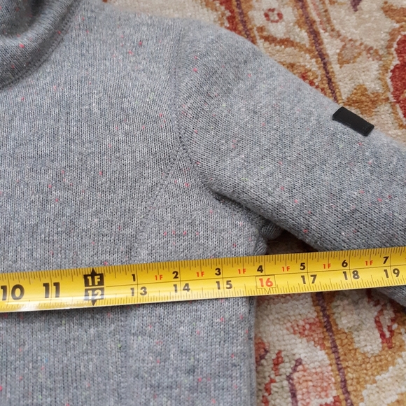 Bench Long Knit/Sherpa Fleece Jacket Grey S--FINAL PRICE - Picture 6 of 7